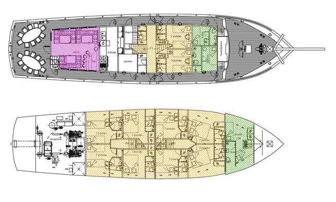 Yacht Charter TAJNA MORA Layout