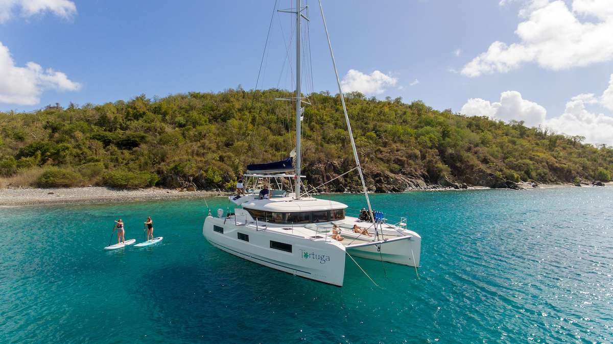 A well-appointed 2020 Lagoon 46, Tortuga offers relaxation, luxury and adventure for up to 6 lucky guests.