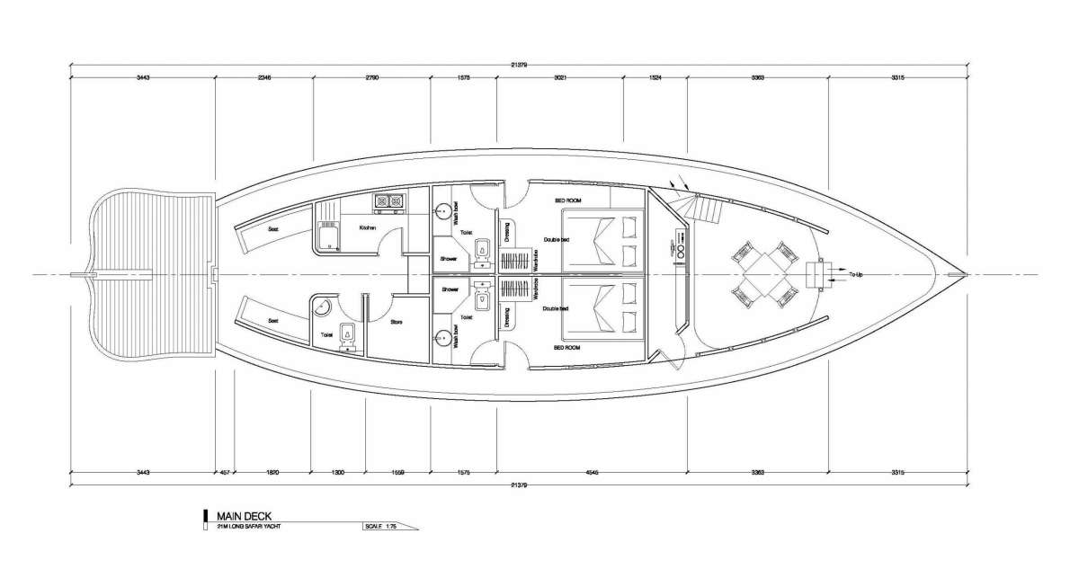 Yacht Charter DHONI STELLA 2 Layout