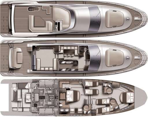 Yacht Charter LUPO Layout