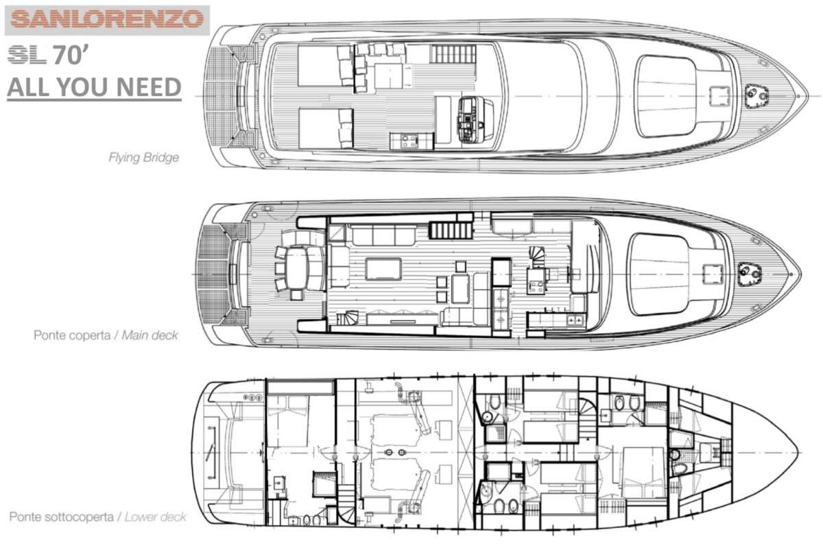 Yacht Charter ALL WE NEED Layout