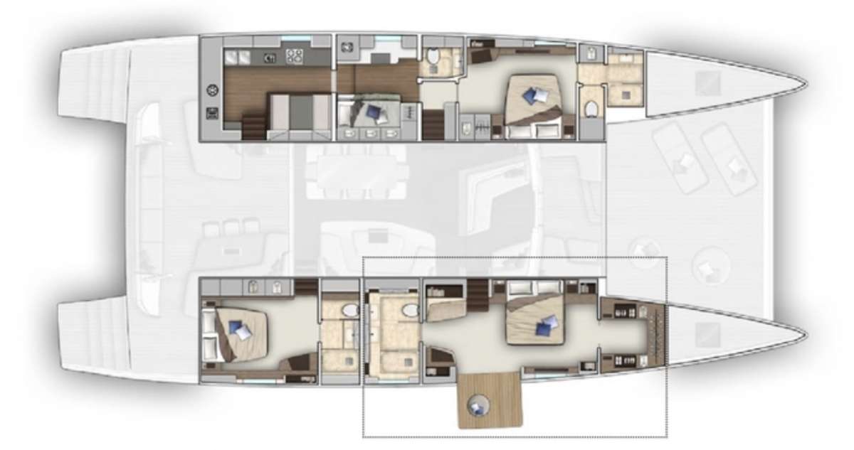 Yacht Charter Just Marie 2 Layout