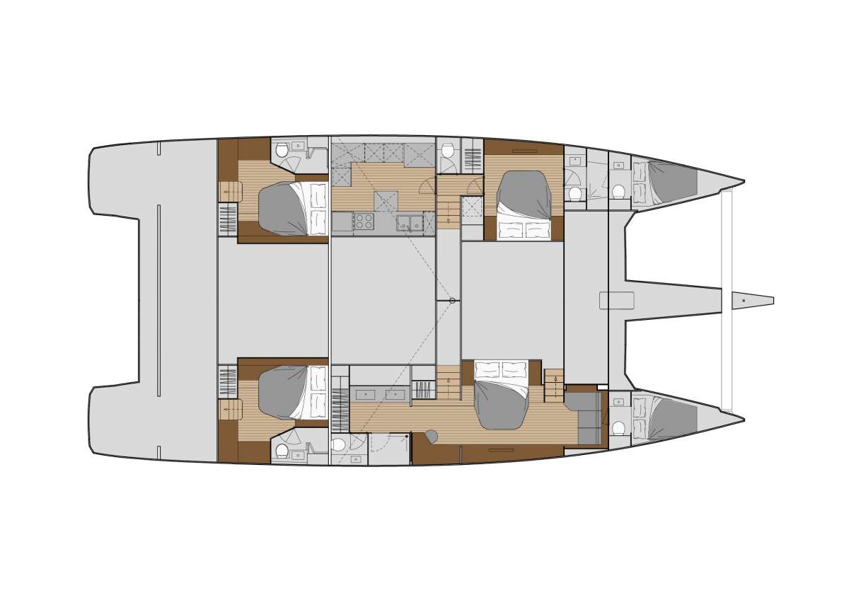 Yacht Charter ALEXANDRA II Layout