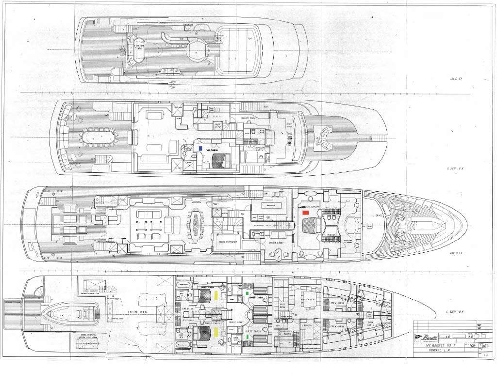 Yacht Charter BARENTS Layout