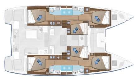 Yacht Charter ONEIDA 2 Layout