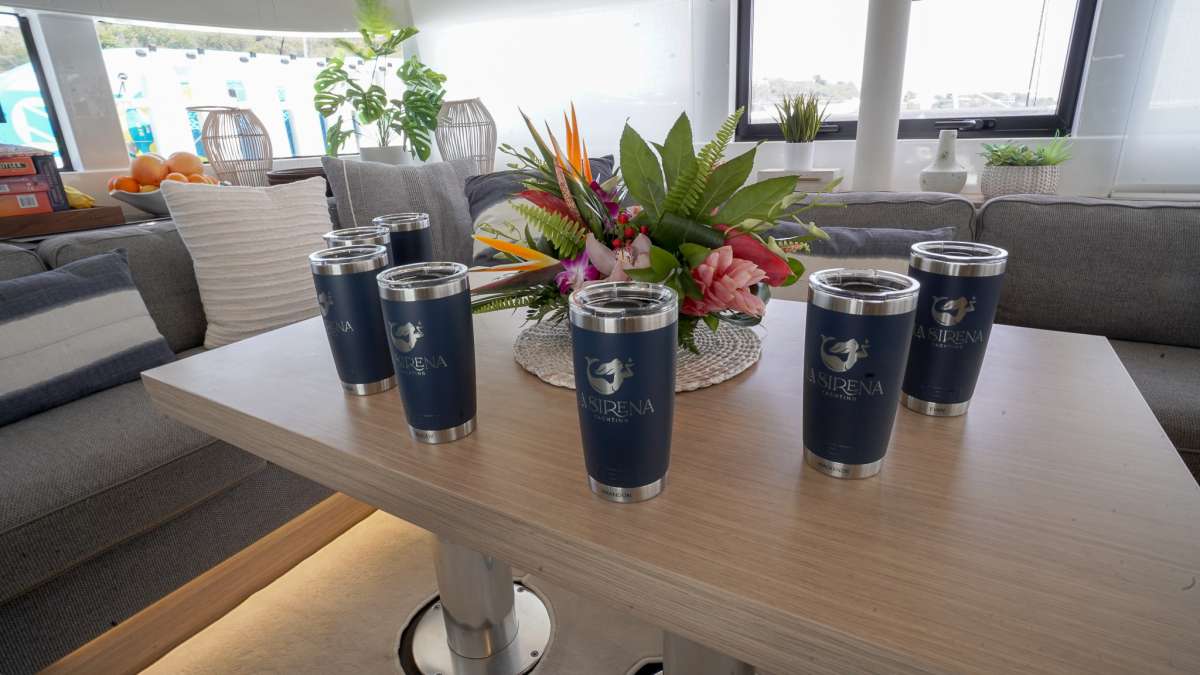 Guests receive souvenir Yeti Tumblers 