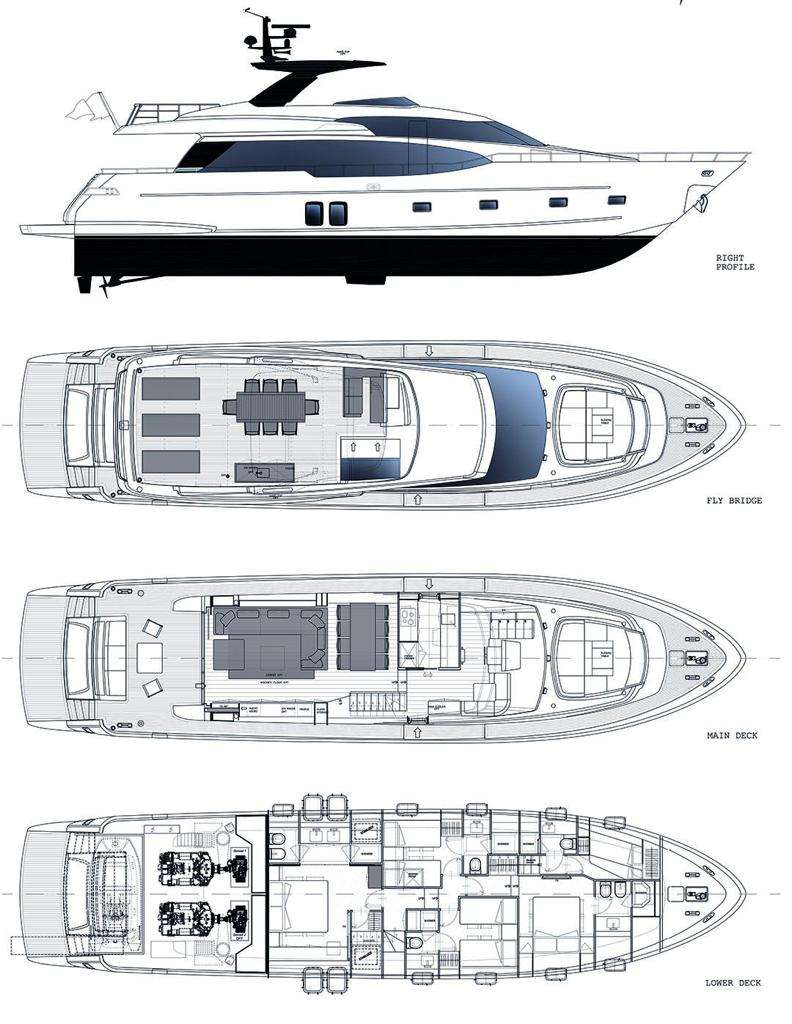 Yacht Charter EM3 Layout