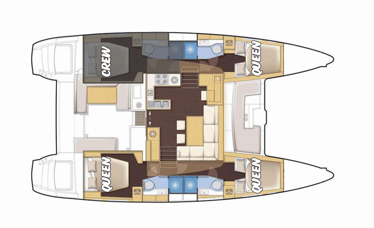 Yacht Charter KNOT 5280 Layout
