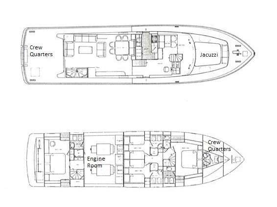 Yacht Charter Golden Eagle Layout