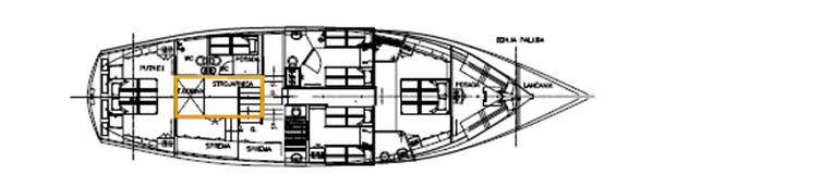Yacht Charter Trebenna Layout
