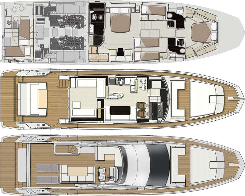 Yacht Charter TAMARA II Layout