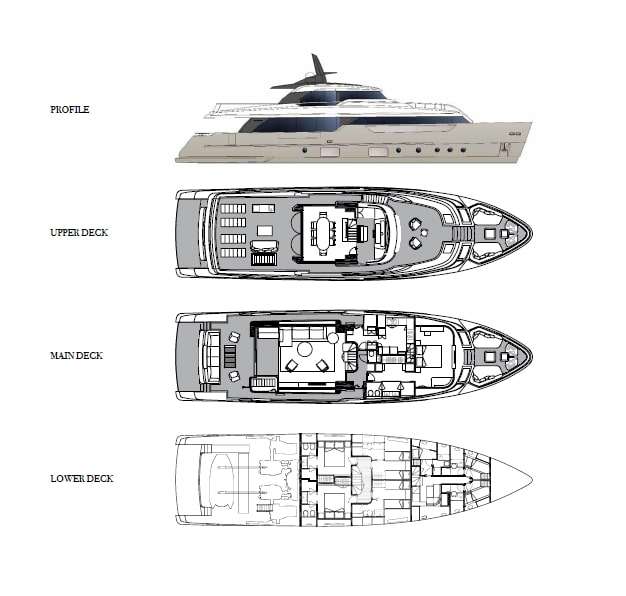 Yacht Charter FATSA Layout