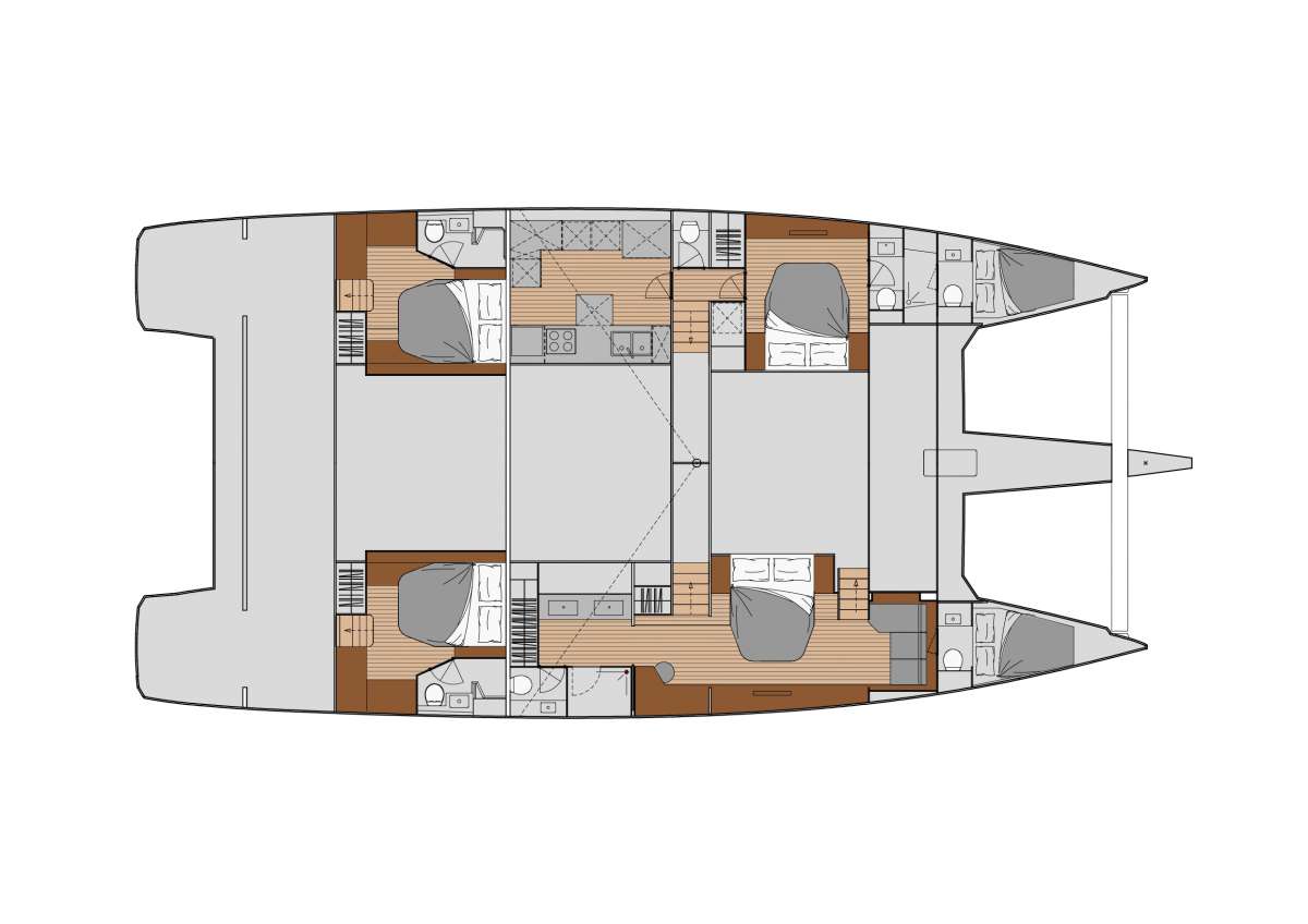 Yacht Charter SEMPER FIDELIS Layout