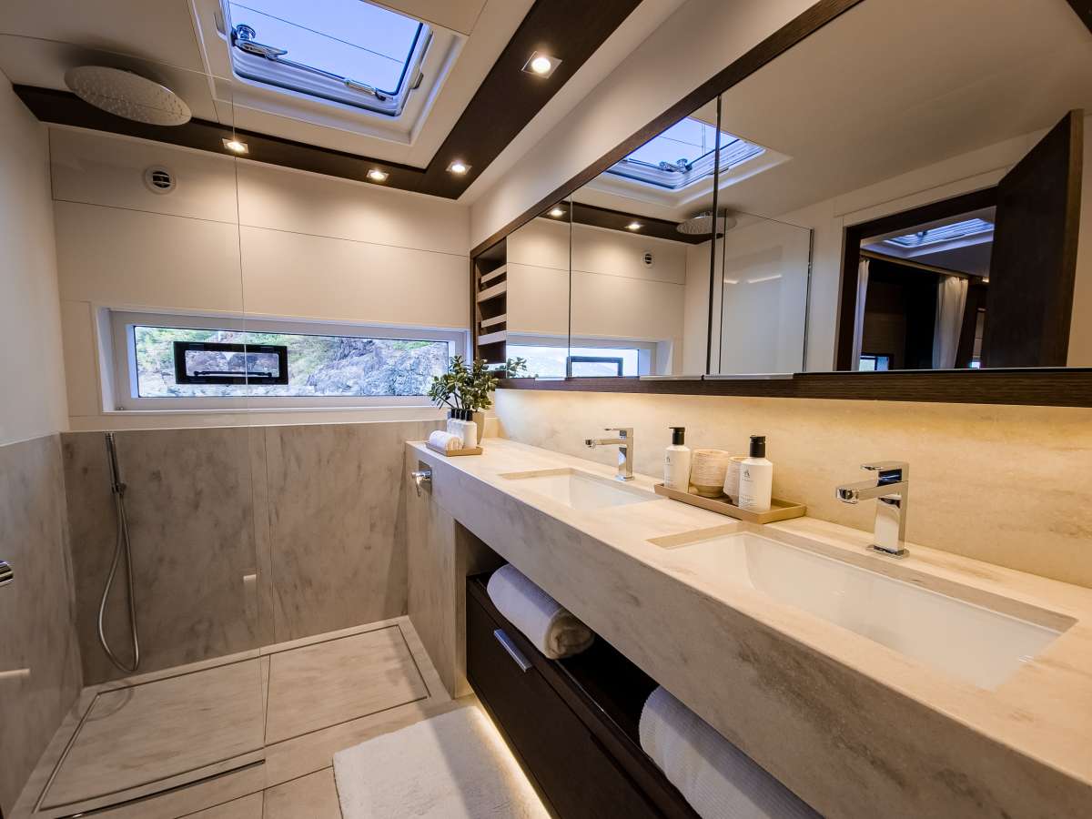 Primary Bathroom & Waterfall Shower