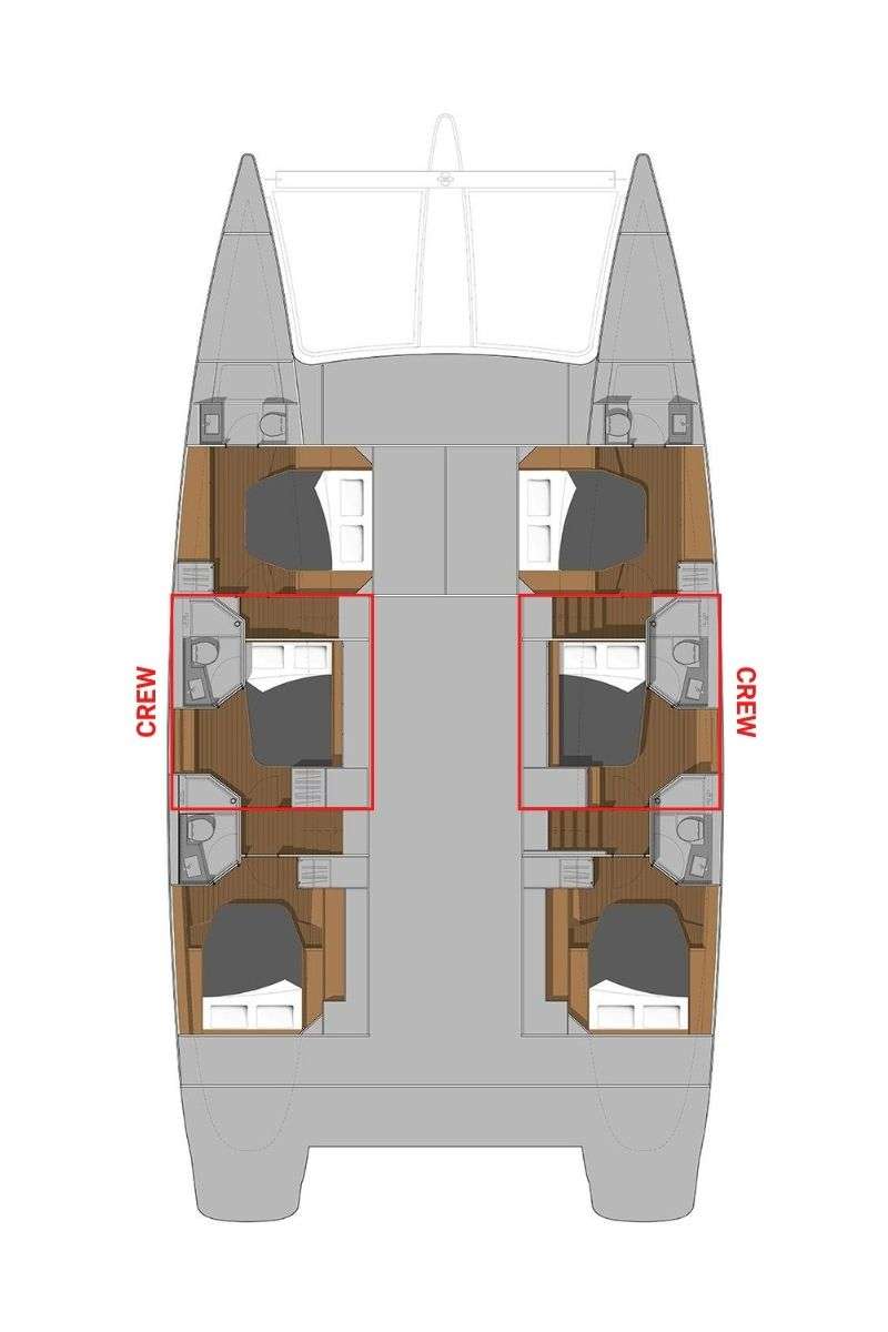 Yacht Charter WIND CHASER I Layout