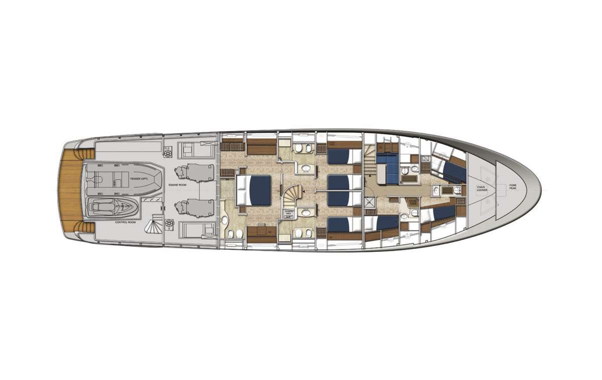 Yacht Charter VALENTINA II Layout