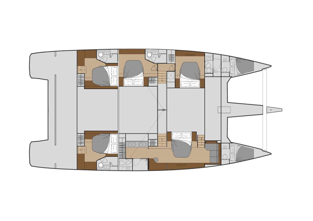 Yacht Charter APHAEA Layout