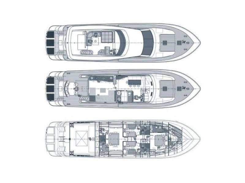 Yacht Charter BIANCA II Layout