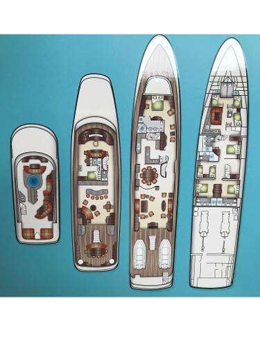 Yacht Charter FORTITUDE Layout