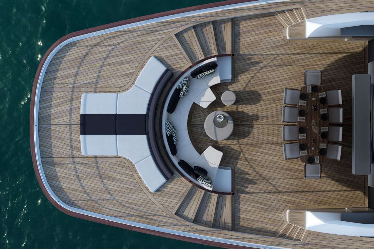 Aft deck - aerial shot