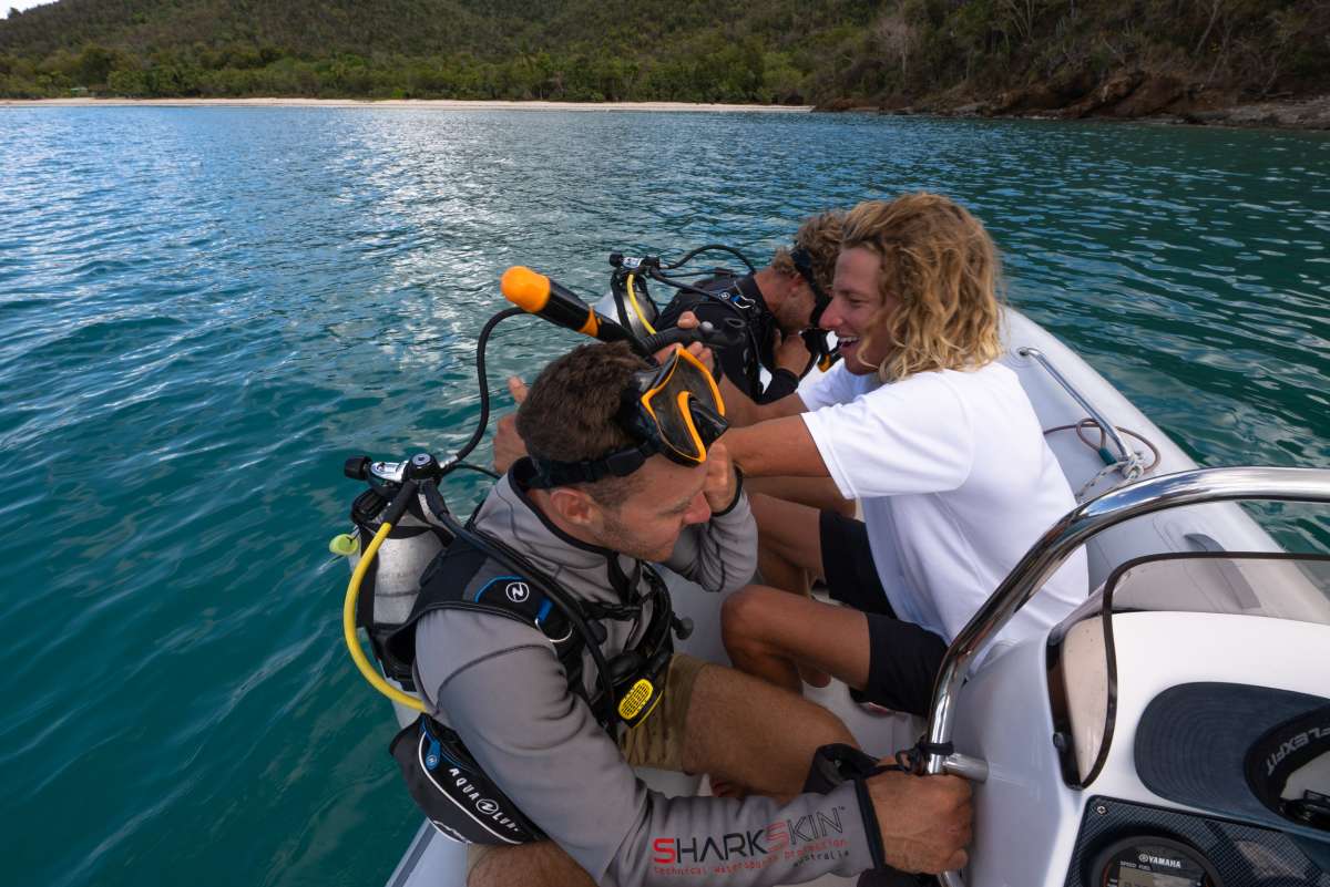 Scuba diving facilities on board