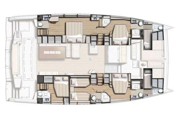 Yacht Charter HYDROTHERAPY 5.4 Layout