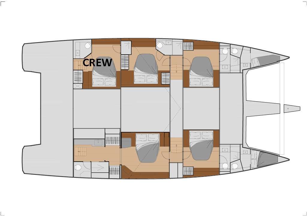 Yacht Charter PORT TO VINO Samana 59 Layout