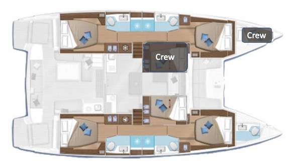 Yacht Charter OZELO Layout