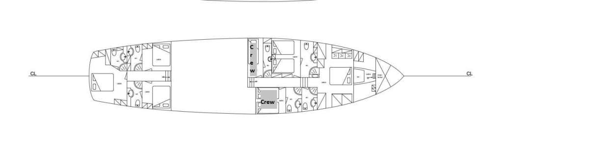 Yacht Charter ENTRE CIELOS Layout