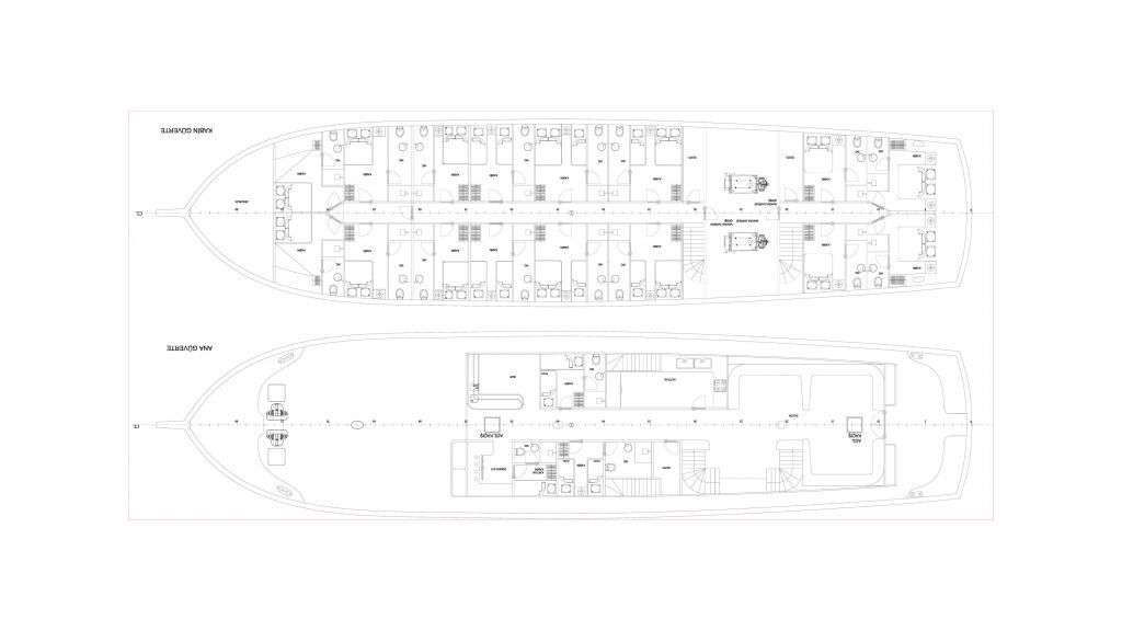 Yacht Charter ADMIRAL Layout