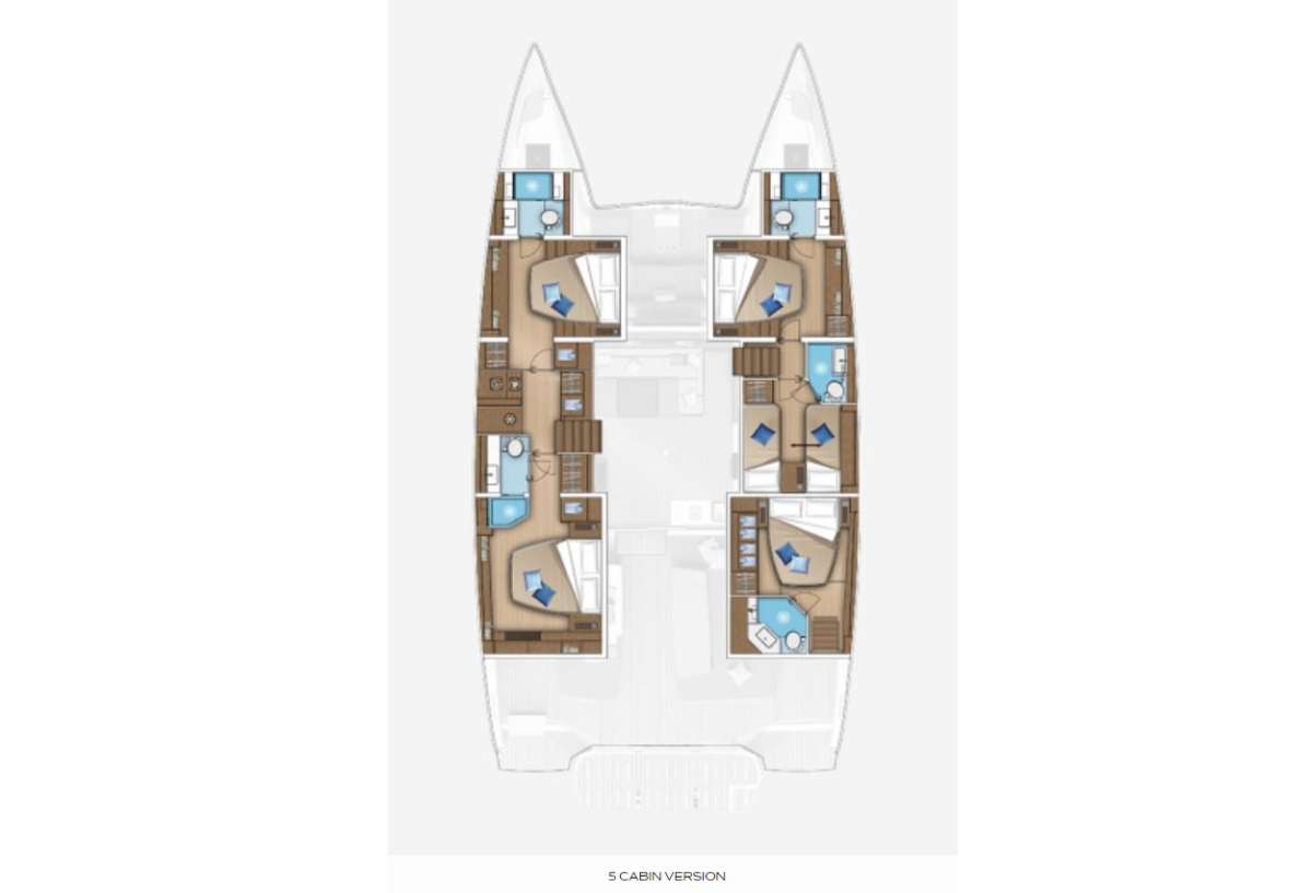 Yacht Charter ADEL Layout