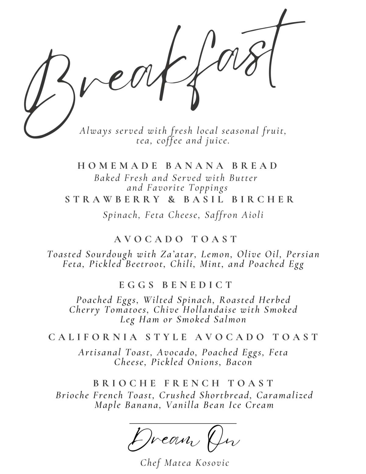 Menu Image