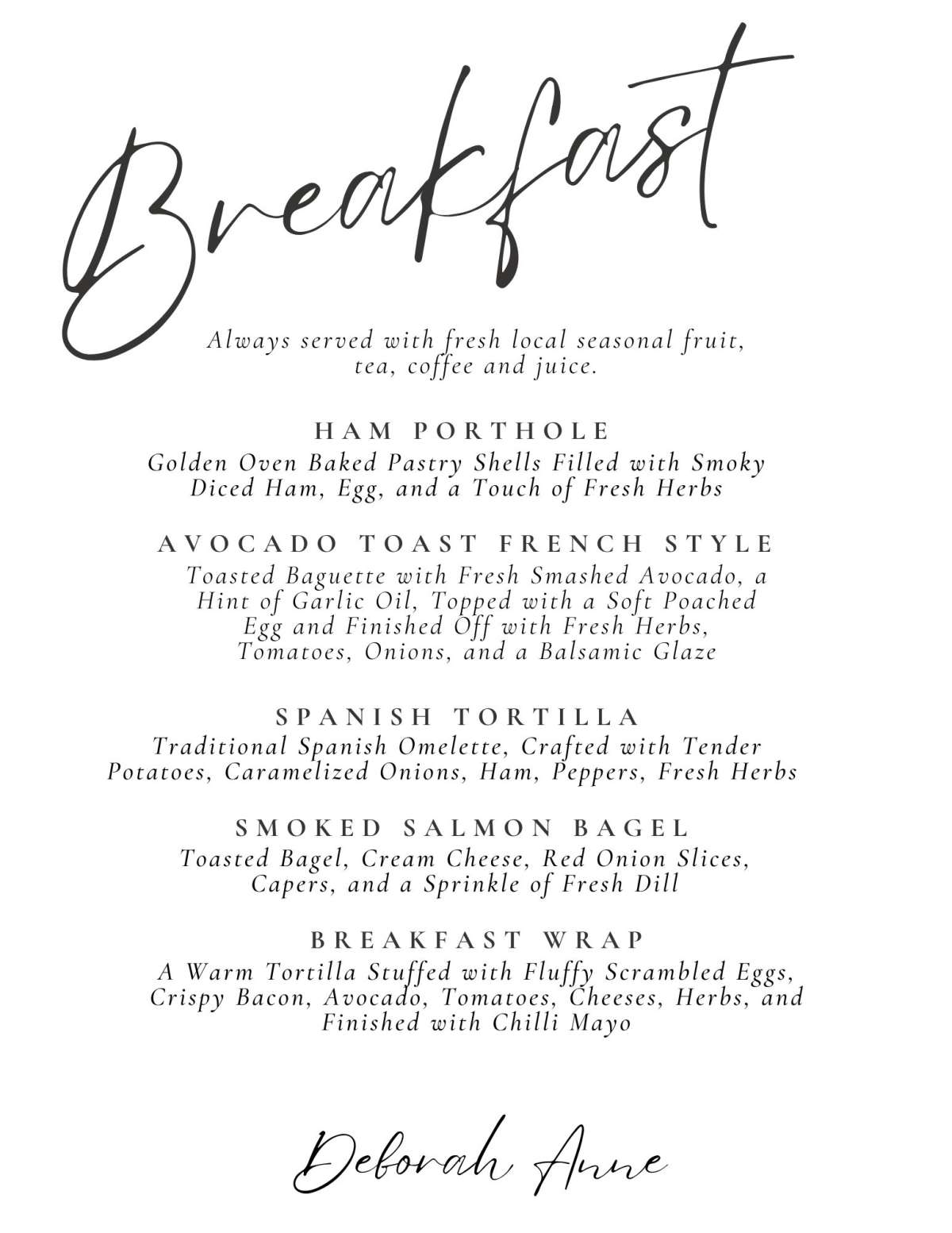 Menu Image