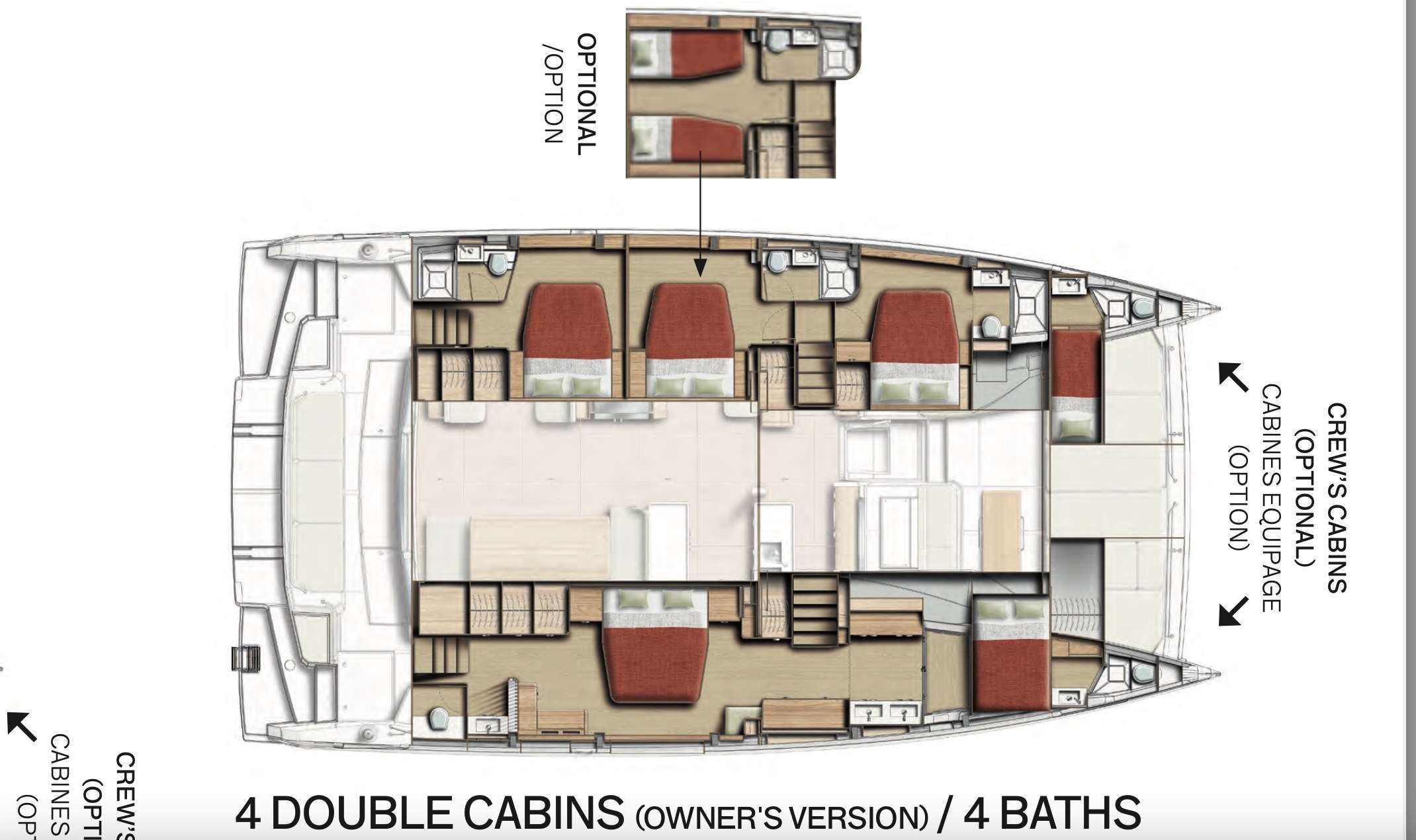 Explore the layout and specifications for SNAPDRAGON, a 58 ft Sailing Catamaran