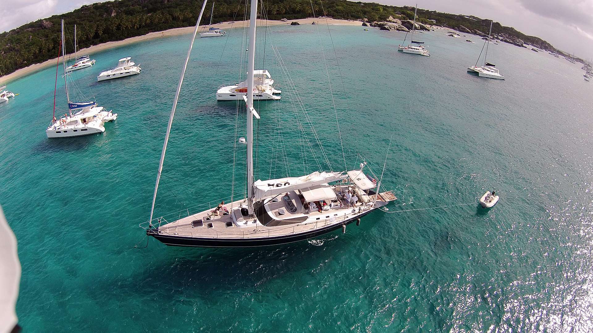 CAP II Yacht Charter - Aerial View