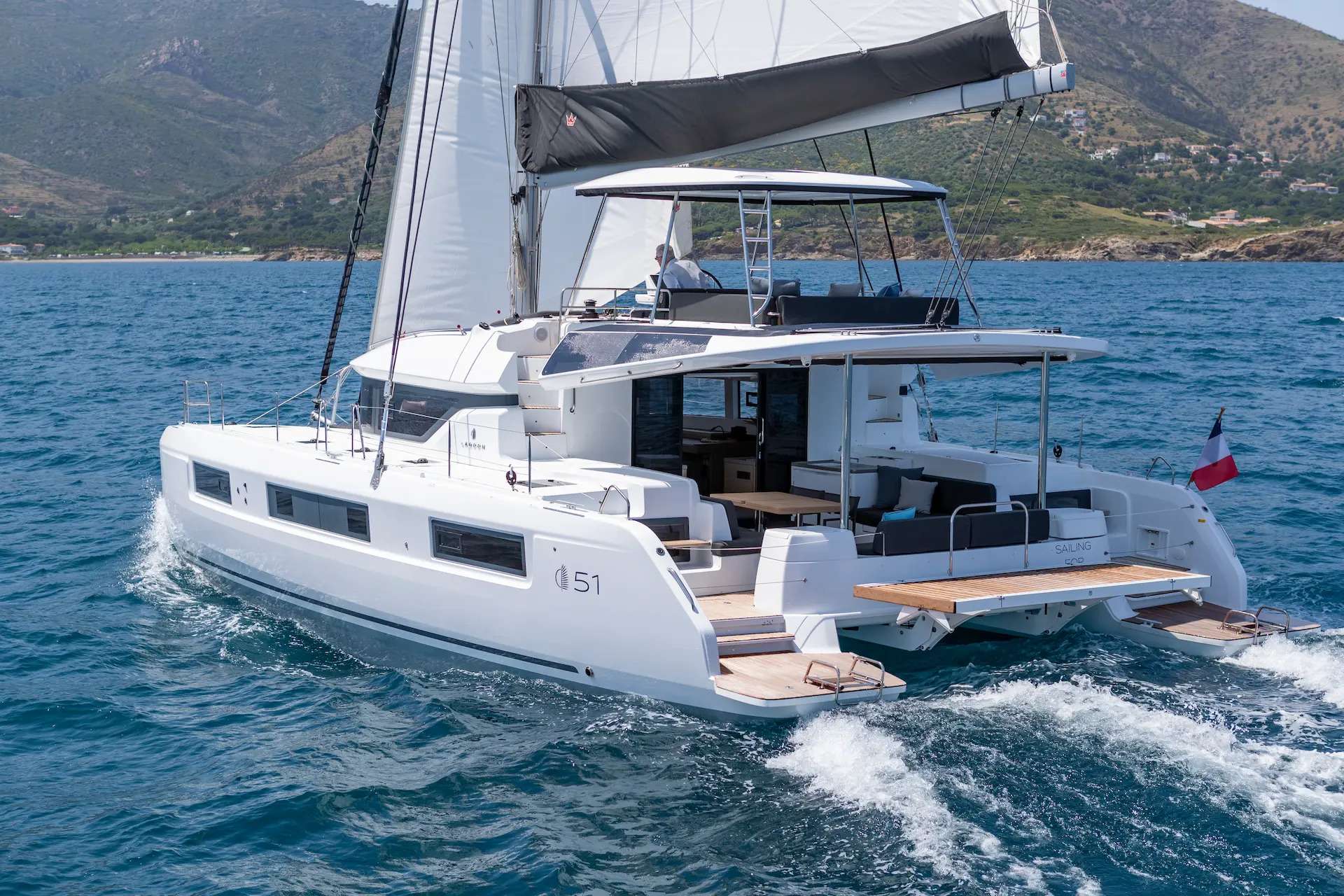 CORALI, a 50 ft Sailing Catamaran, available for luxury crewed charter