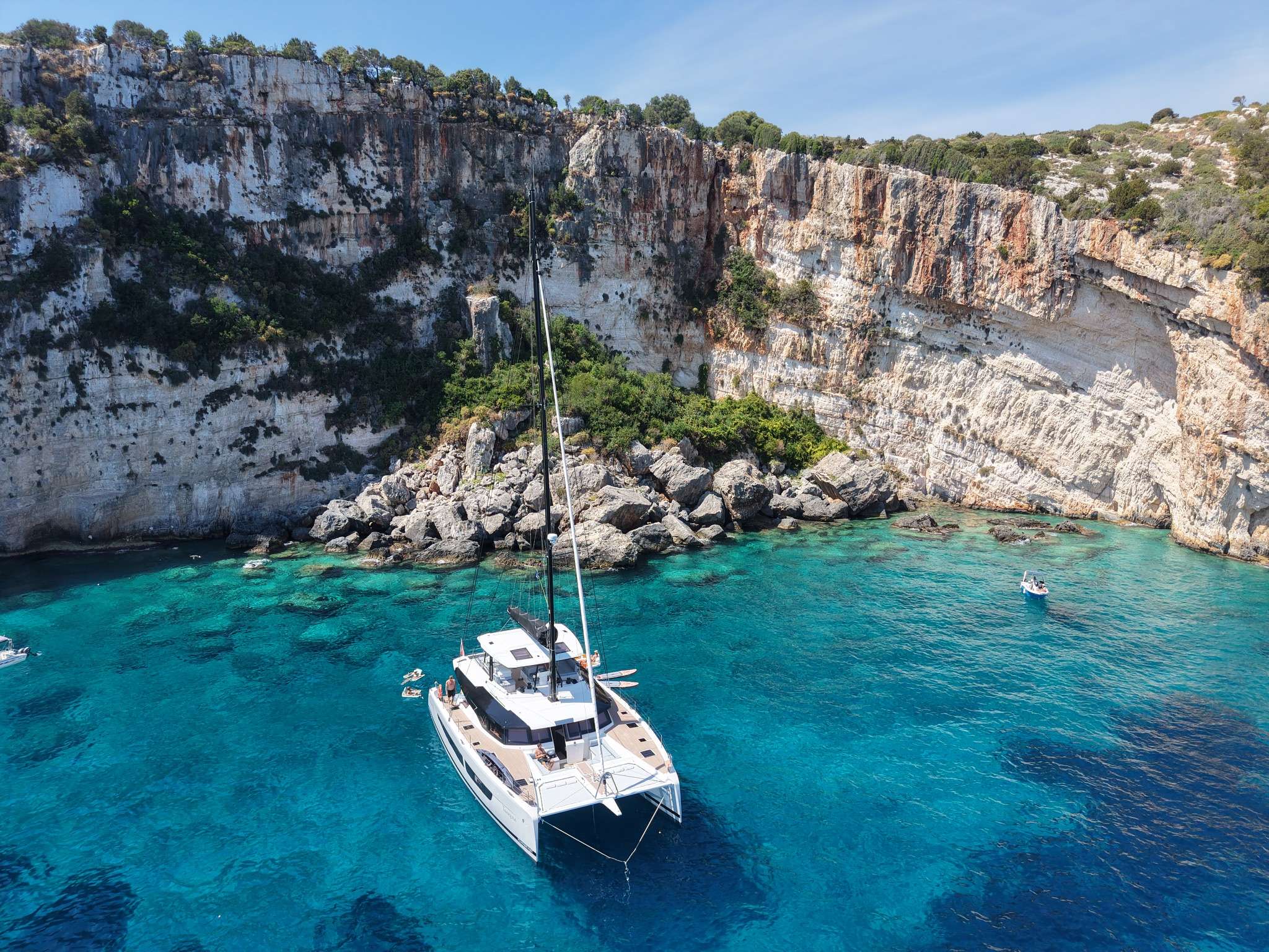 Tranquila, a 59 ft Sailing Catamaran, available for luxury crewed charter