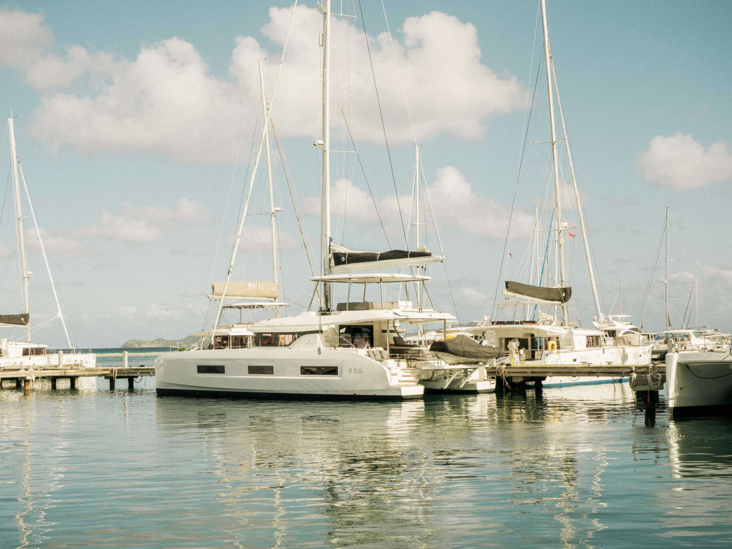 Luna Nova, a 55 ft Sailing Catamaran, available for luxury crewed charter