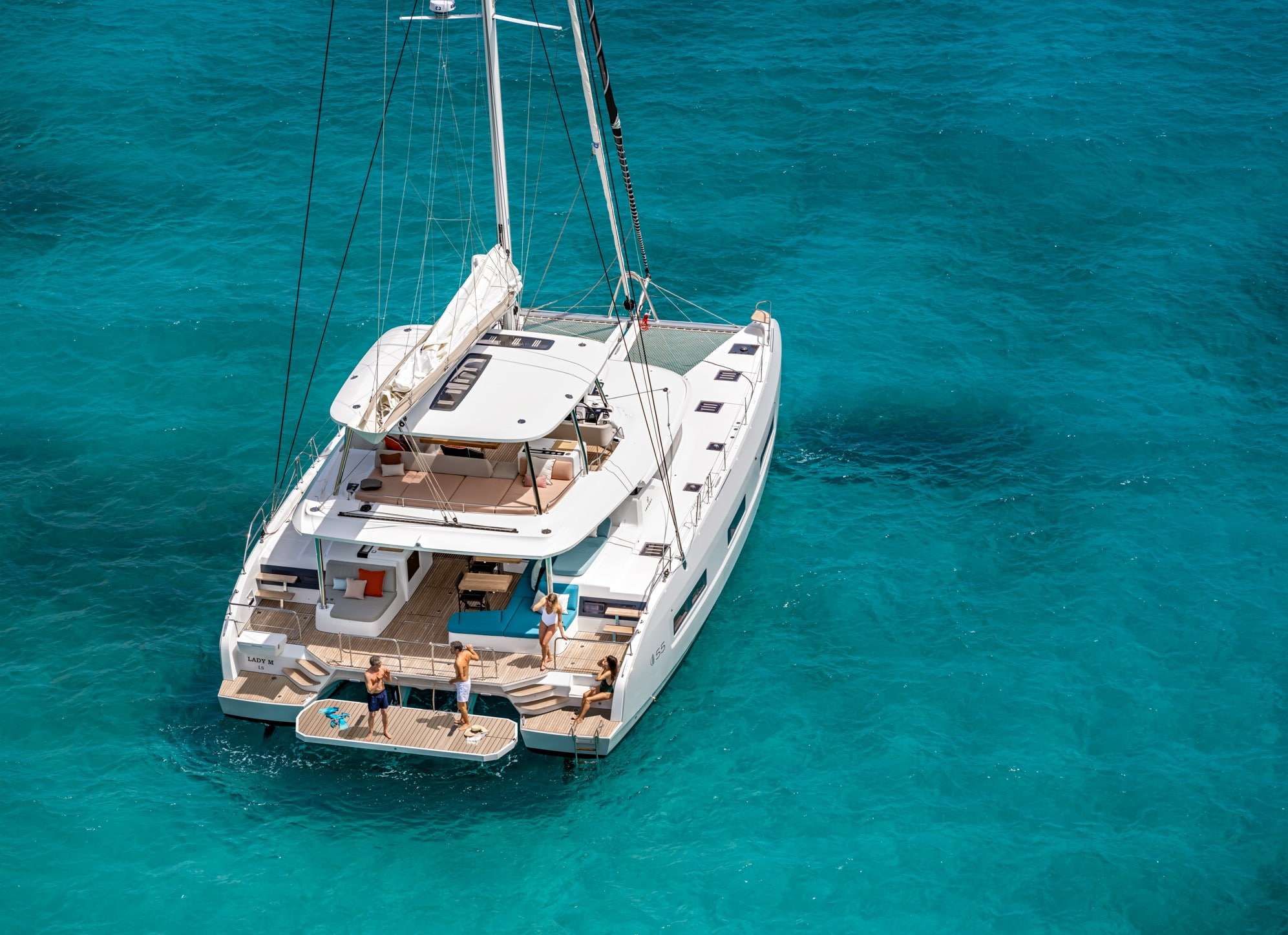 SEAS THE DAY, a 60 ft Sailing Catamaran, available for luxury crewed charter