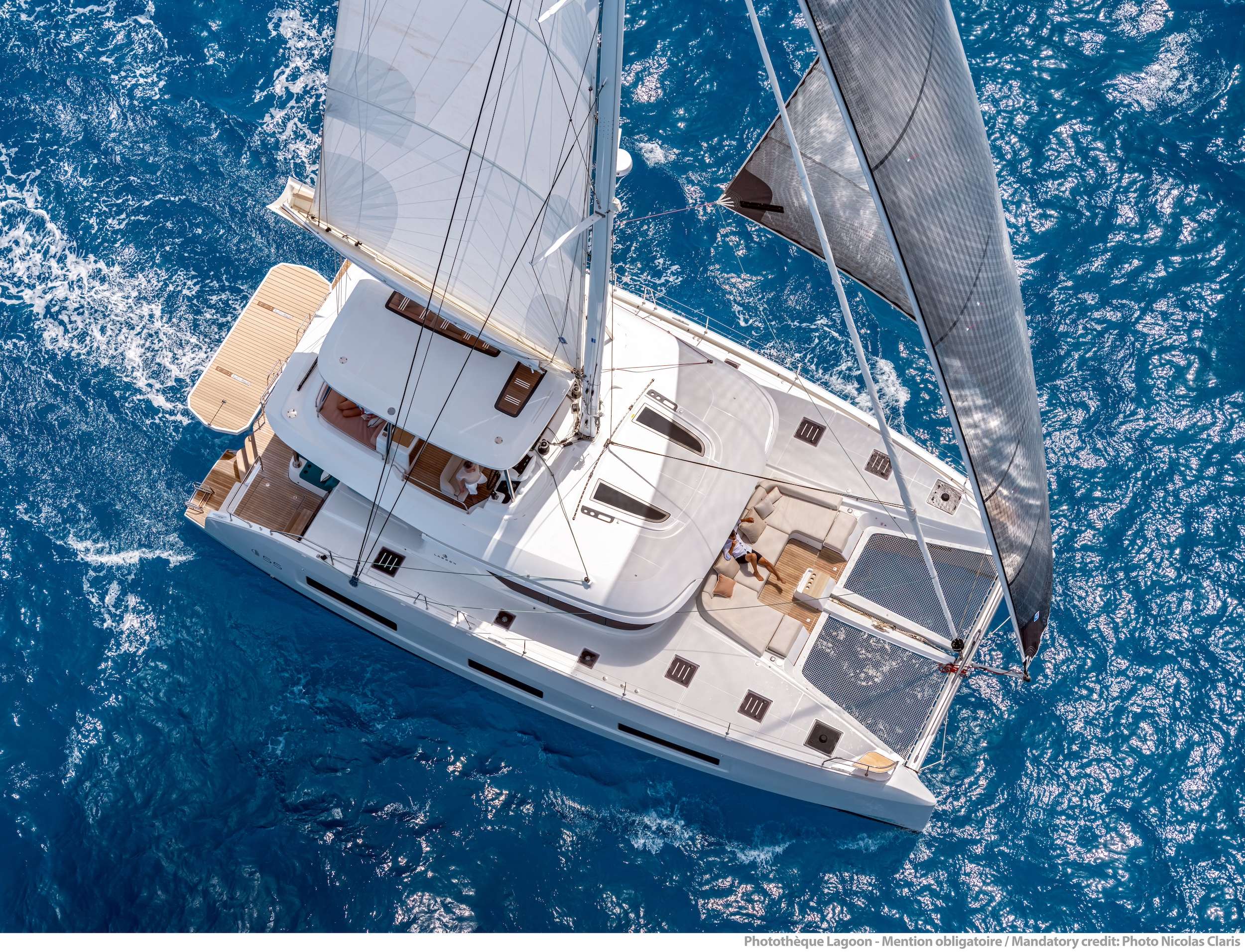 SEVEN SEAS, a 55 ft Sailing Catamaran, available for luxury crewed charter