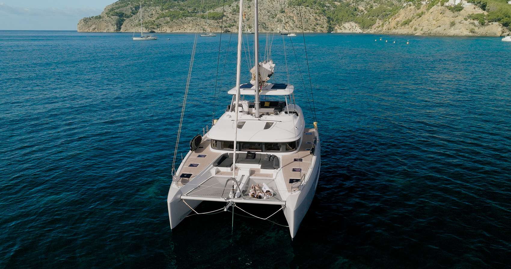TRI-WING CARIDA, a 54 ft Sailing Catamaran, available for luxury crewed charter