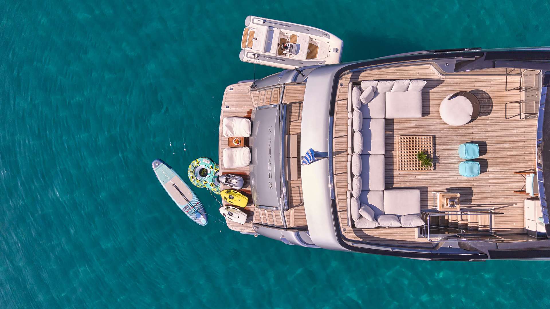 Aerial Aft View - Water Toys 