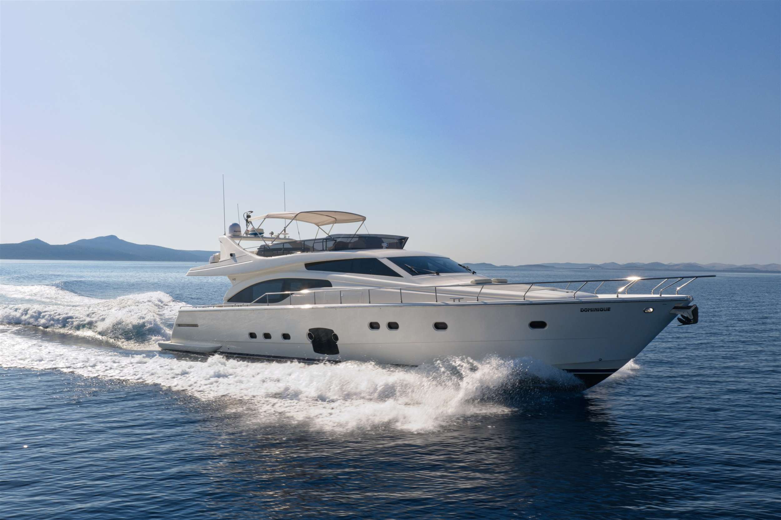 Dominique, a 68 ft Motor Yacht, available for luxury crewed charter