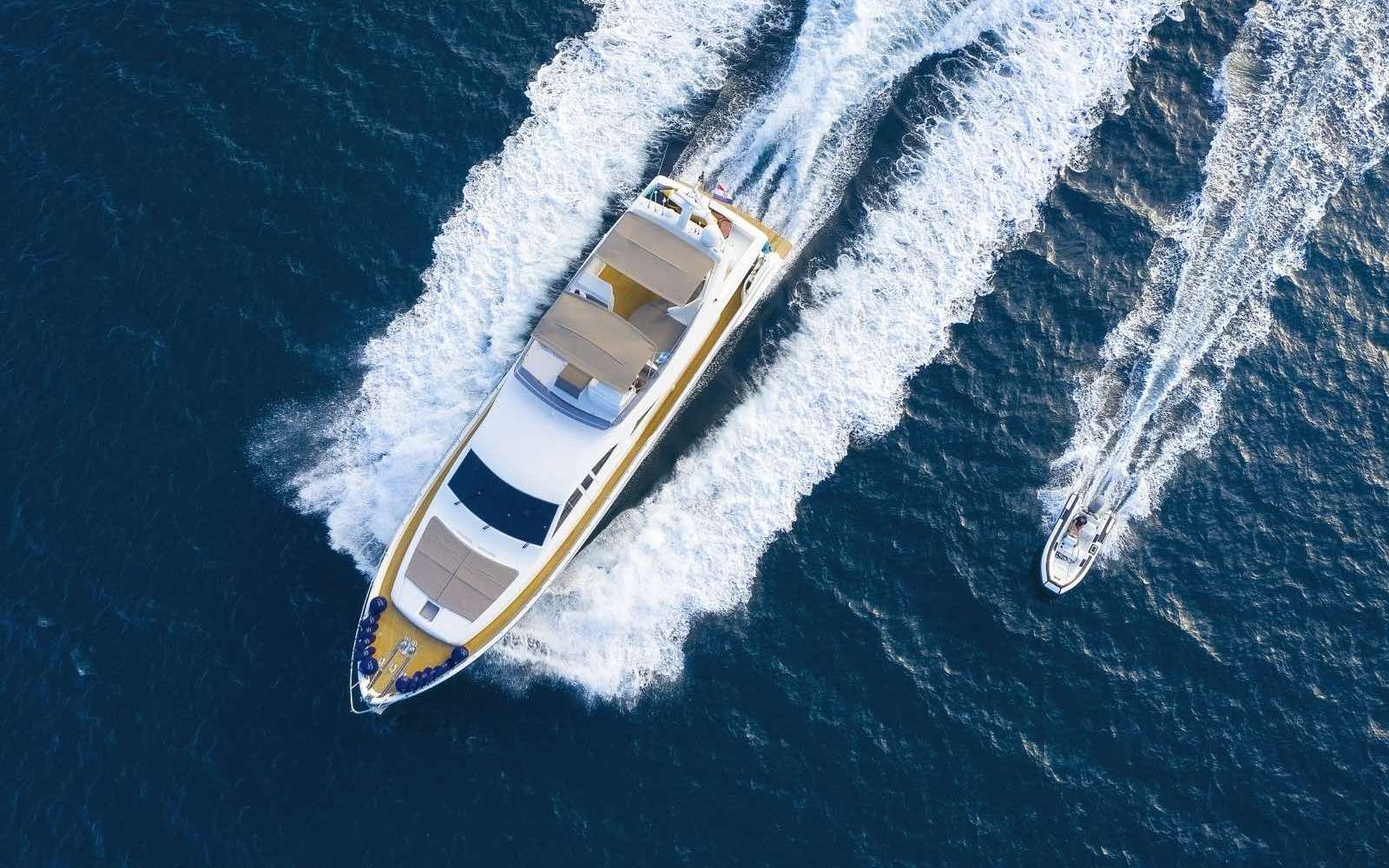 Aerial&mdash;underway