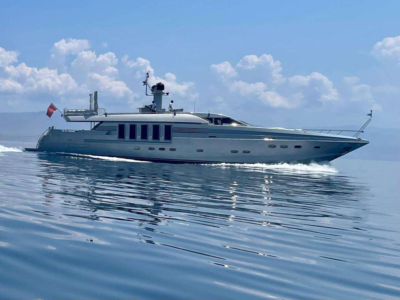 NOT GUILTY III, a 93 ft Motor Yacht, available for luxury crewed charter