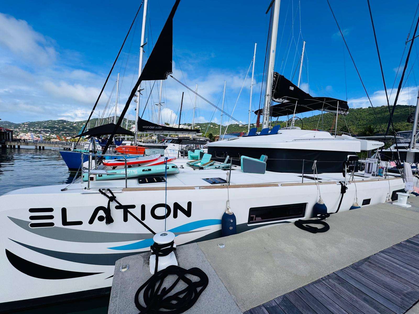 Elation, a 51 ft Sailing Catamaran, available for luxury crewed charter