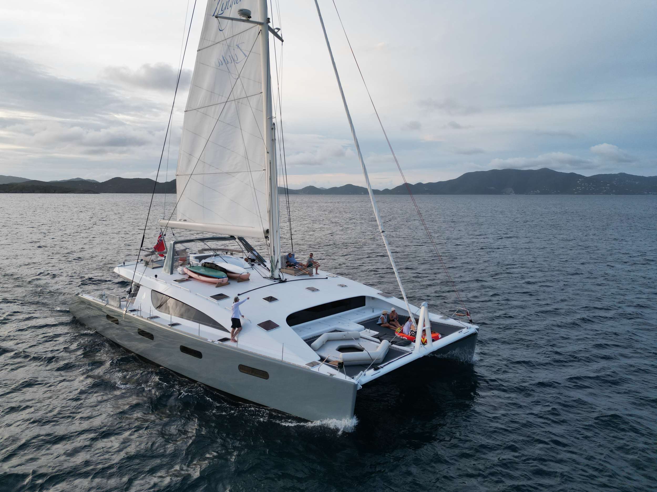 Zingara under sail