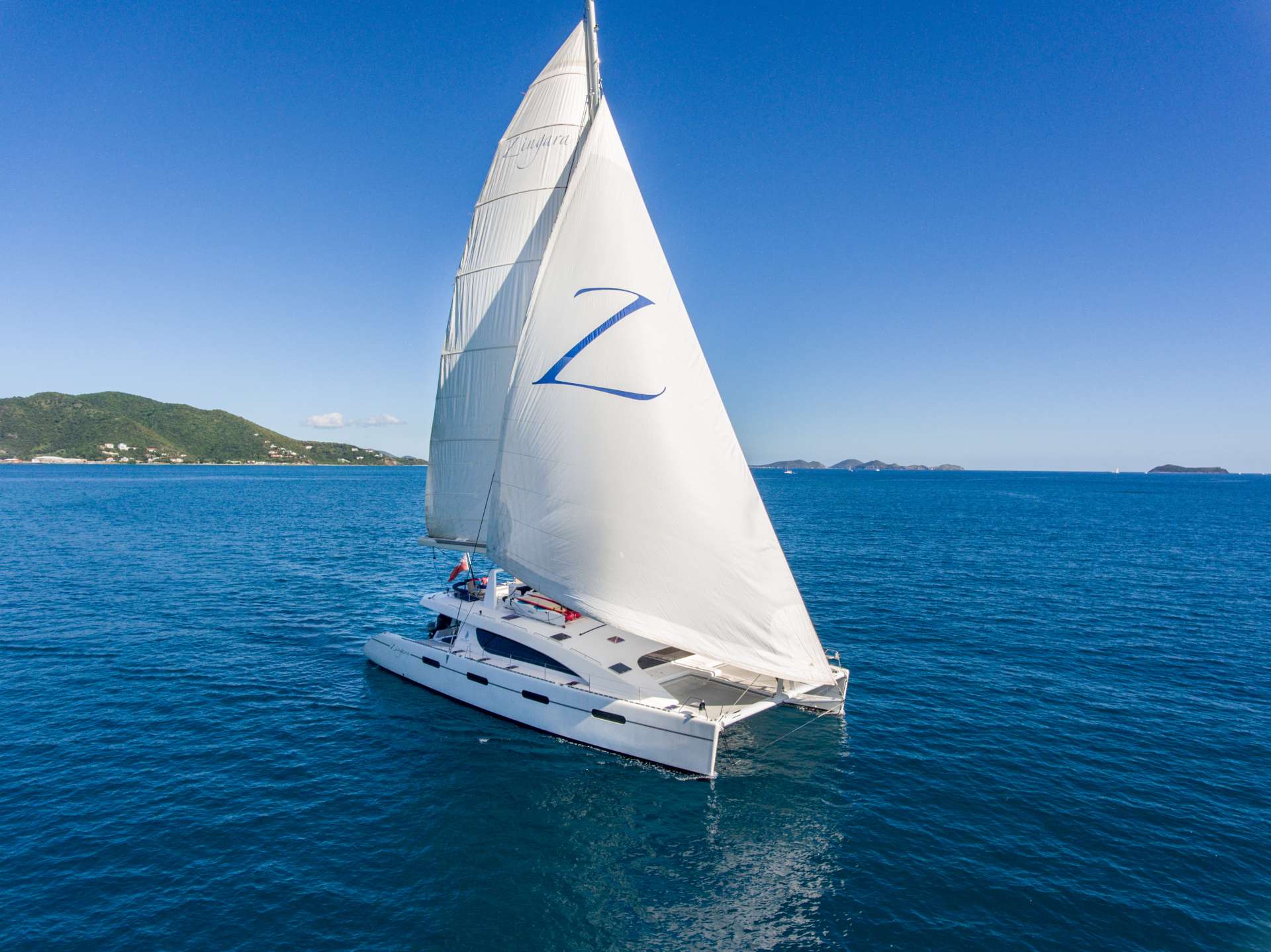 ZINGARA Yacht Charter - Flying the "Code Zero" sail