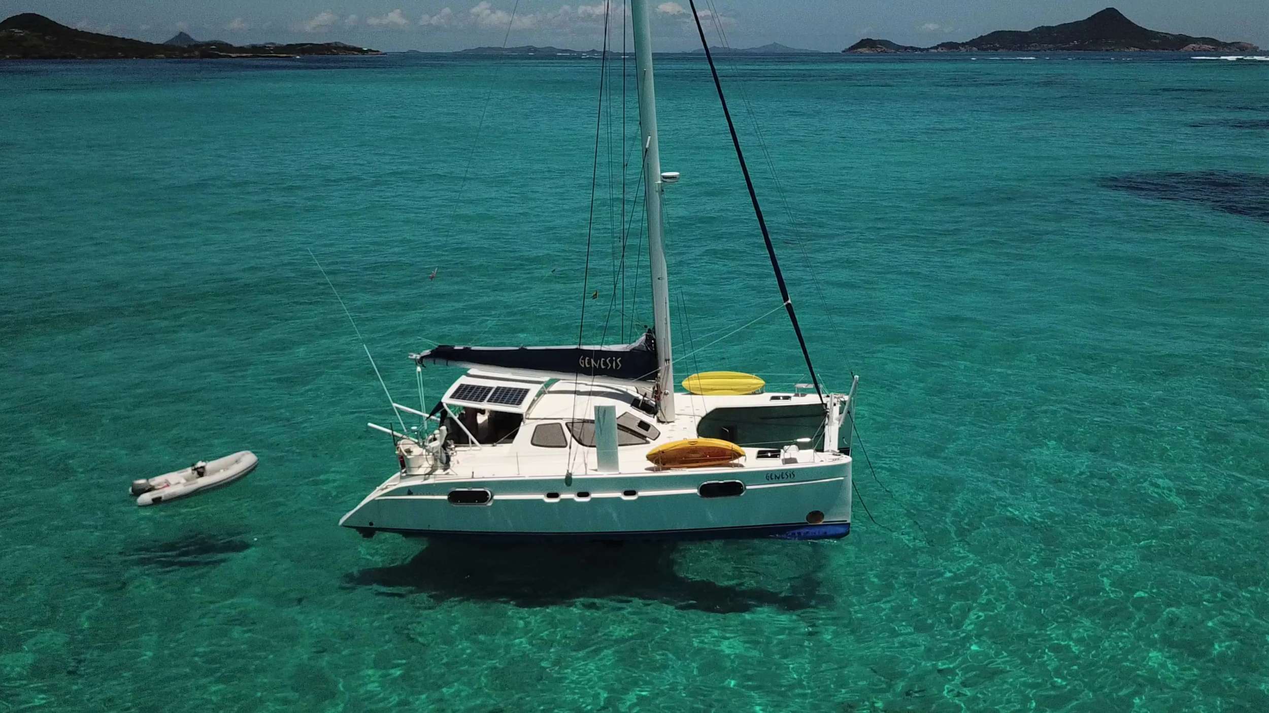 GENESIS Yacht Charter - GENESIS floating in Caribbean Blue