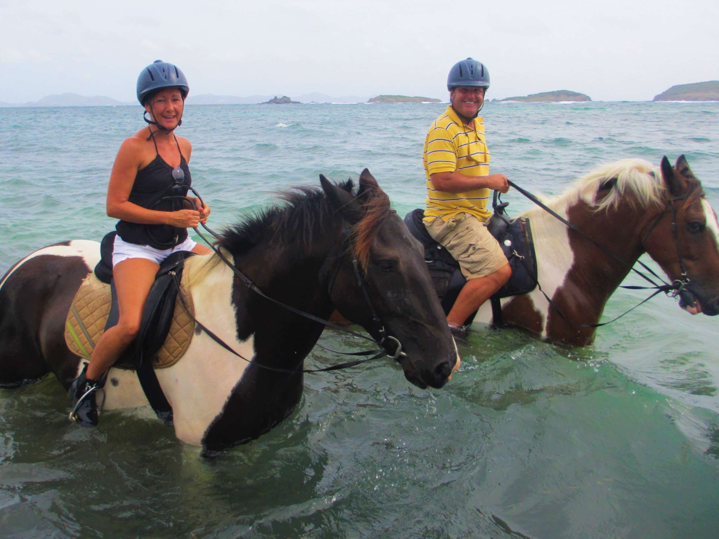GENESIS Yacht Charter - GENESIS guests on horseback